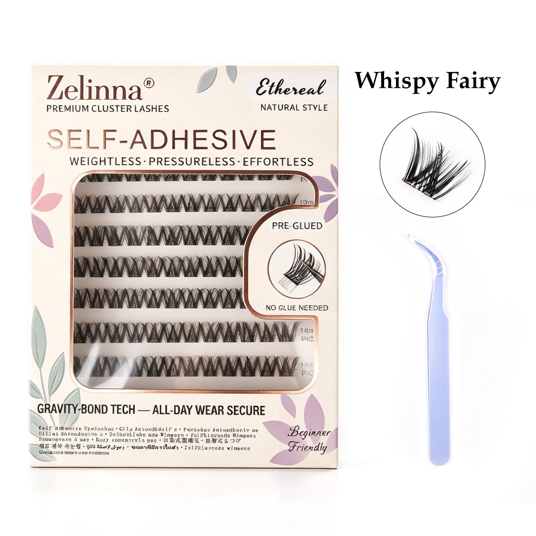 Zelinna Whispy Fairy Glueless Lash Clusters | Wispy Volume