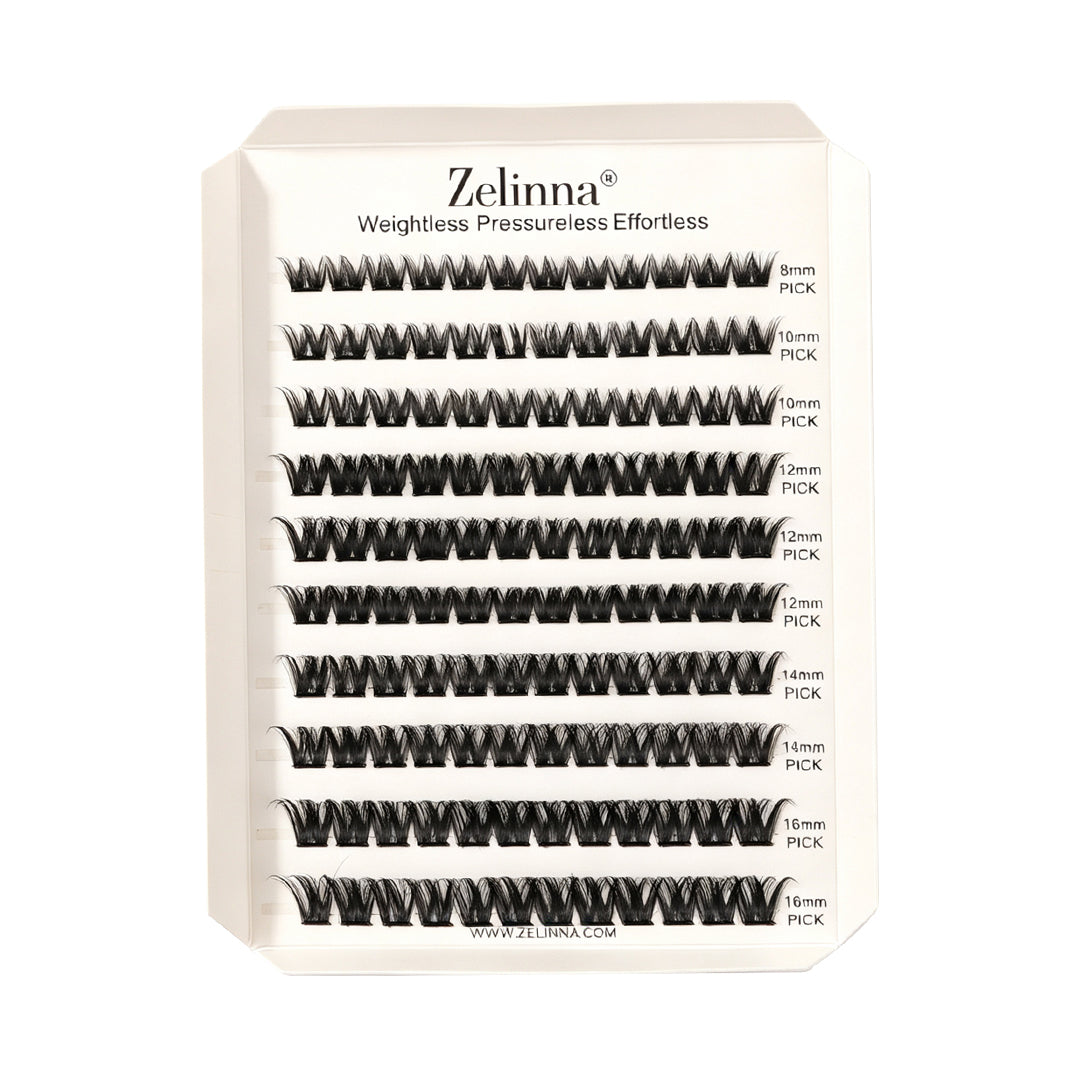 Zelinna Dense Luxe Glueless Lash Clusters | Volume Lashes