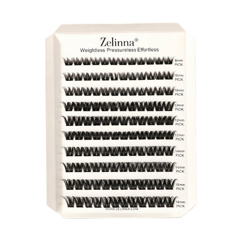 Zelinna Dense Luxe Glueless Lash Clusters | Volume Lashes