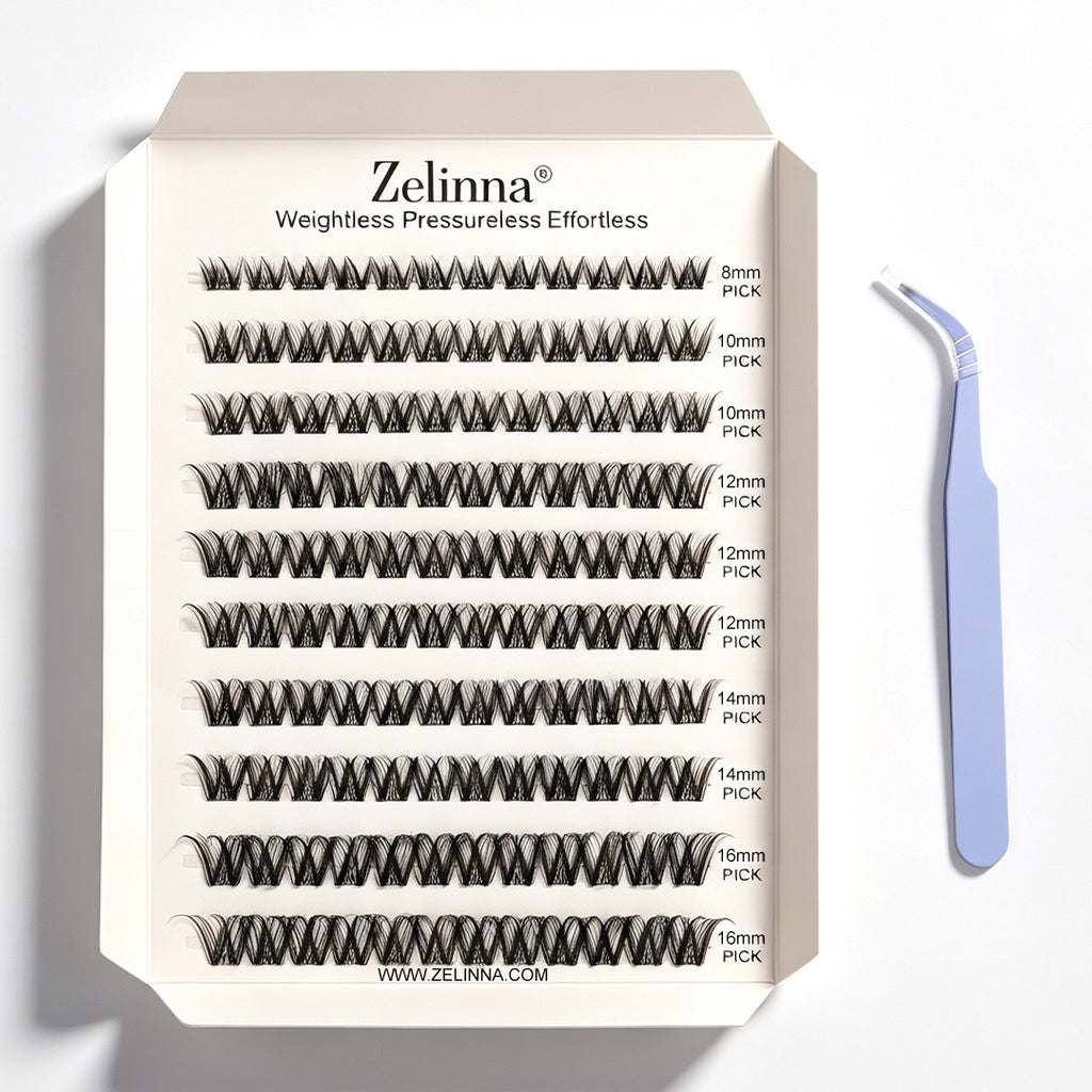 Zelinna Whispy Fairy Glueless Lash Clusters | Wispy Volume