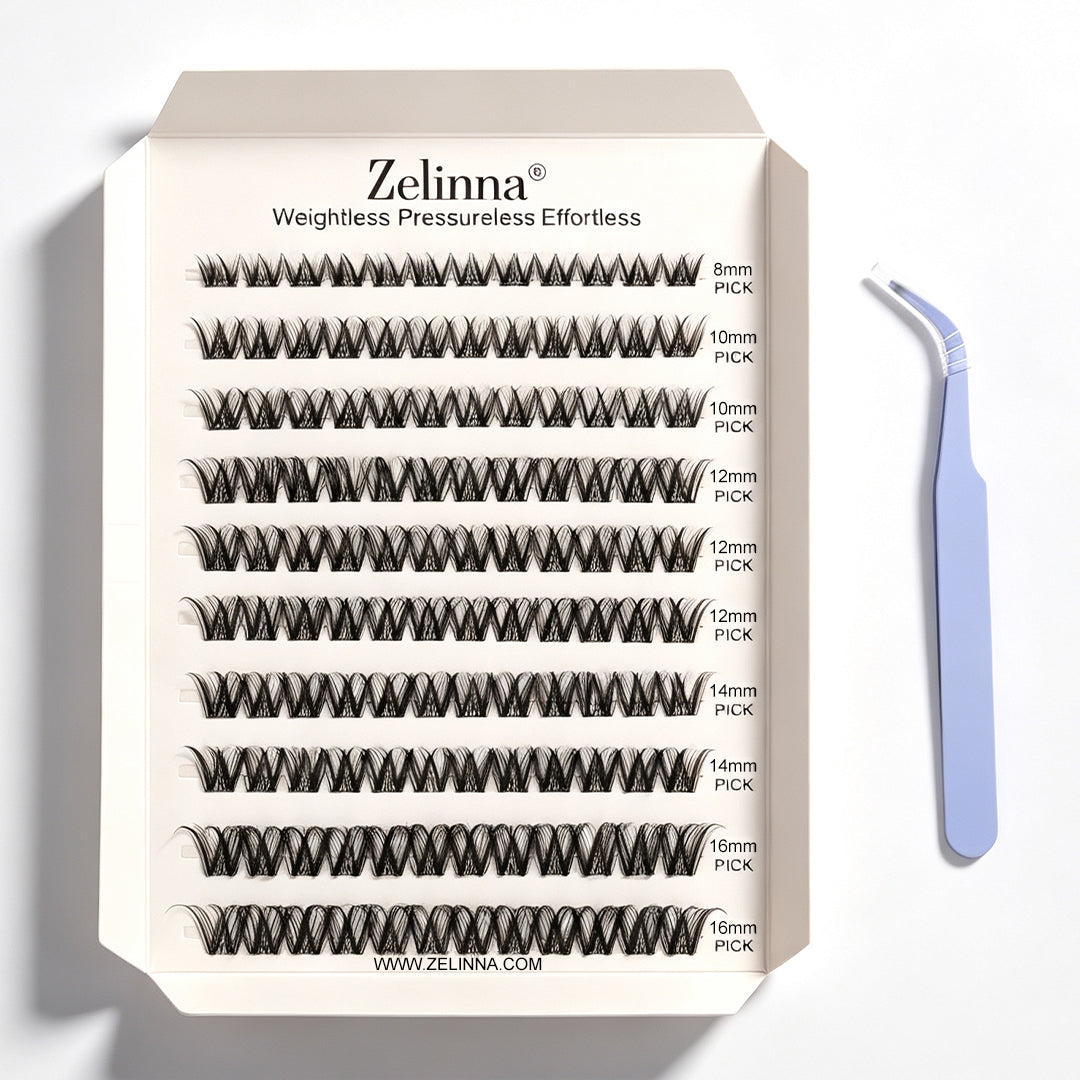 Zelinna Whispy Fairy Glueless Lash Clusters | Wispy Volume