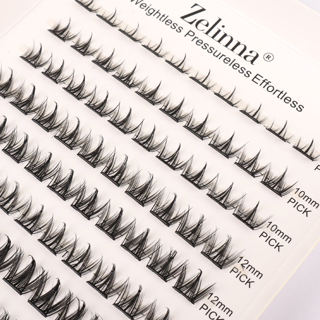 Zelinna Puppy Eyes Glueless Lash Clusters | Doll Eye Natural