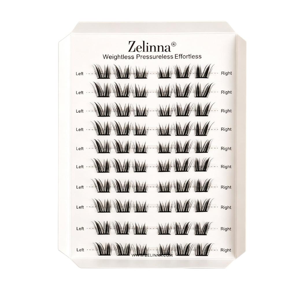 Zelinna Foxy Princess Glueless Lash Clusters | Spiky Wispy