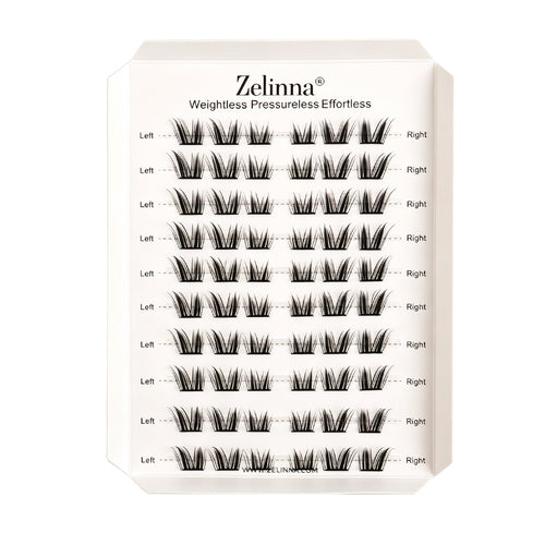 Zelinna Foxy Princess Glueless Lash Clusters | Spiky Wispy