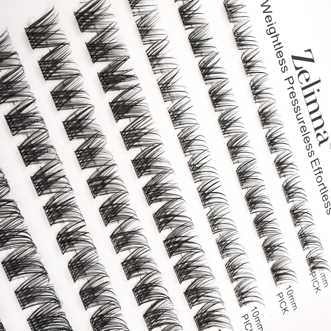 Zelinna Morning Dew Glueless Lash Clusters | Natural Lashes
