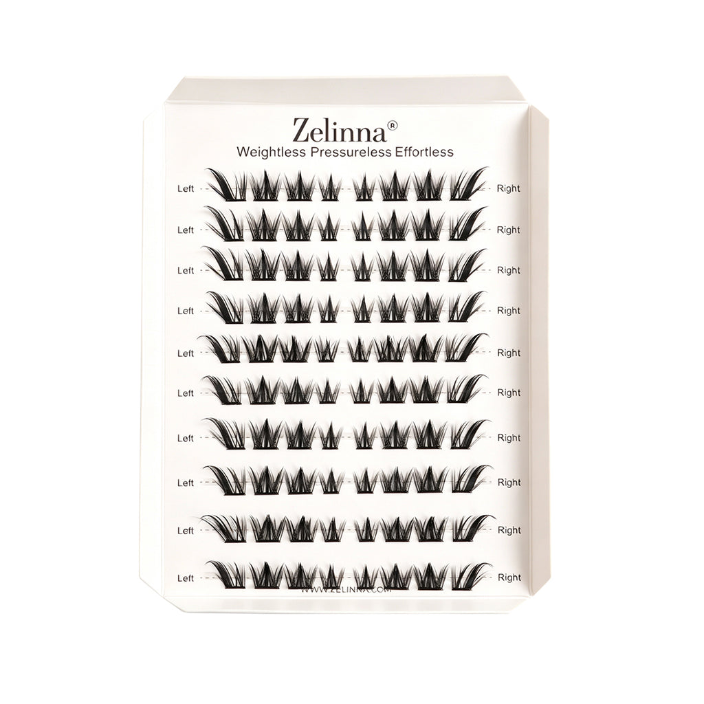 Zelinna Chic Fox Glueless Lash Clusters | Spiky Fox Eye