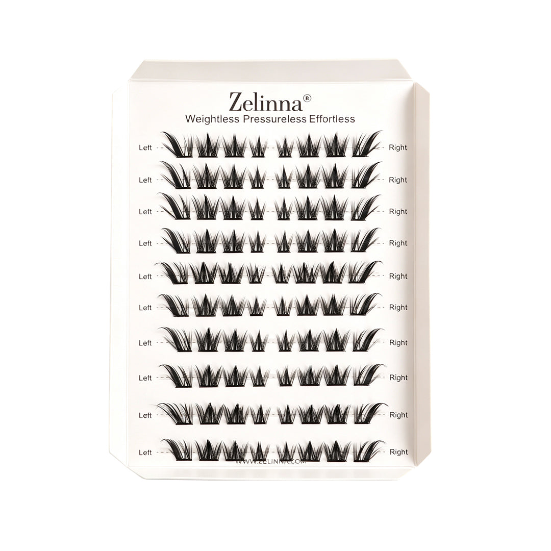Zelinna Chic Fox Glueless Lash Clusters | Spiky Fox Eye