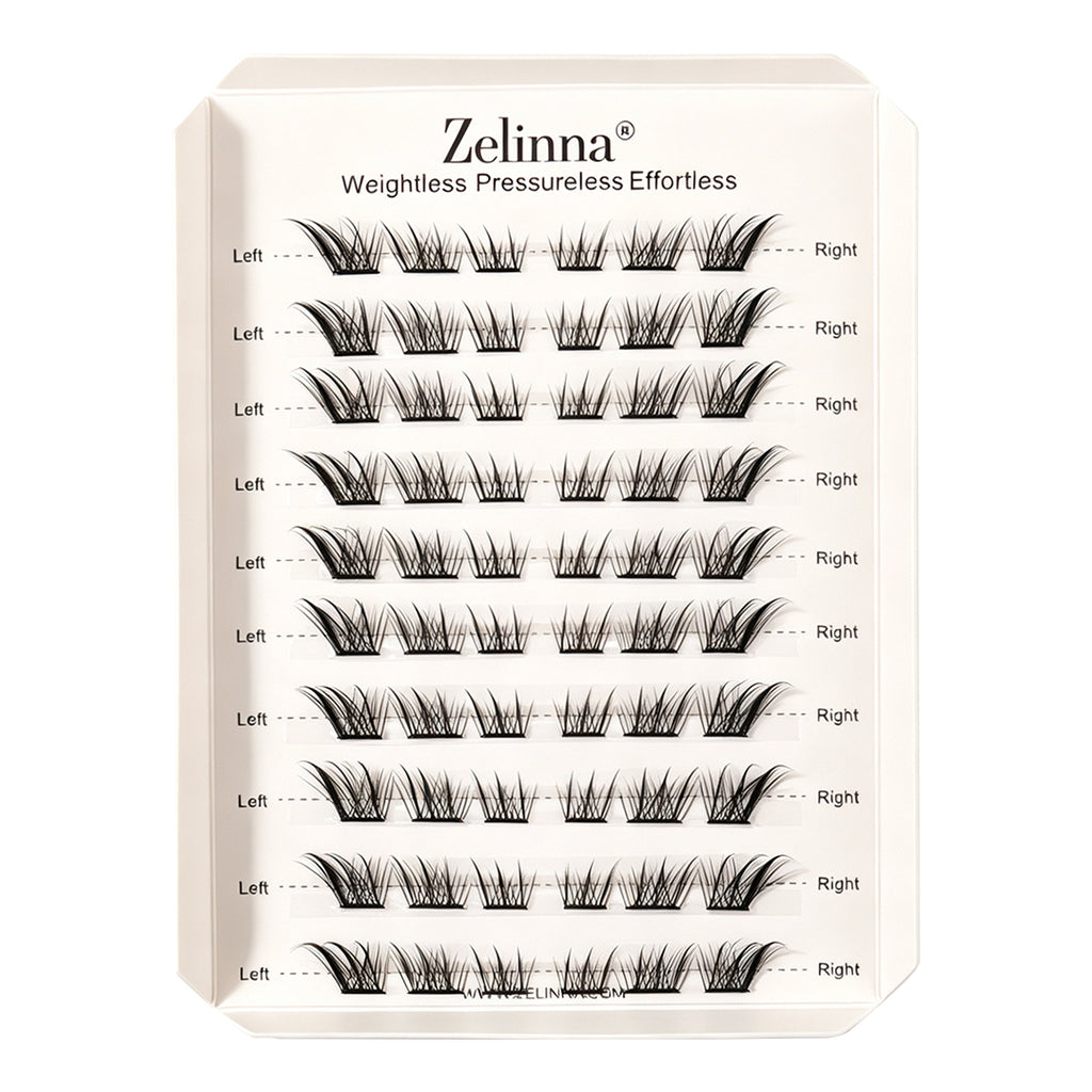 Zelinna Foxy Queen Glueless Lash Clusters | Wispy Fox Eye