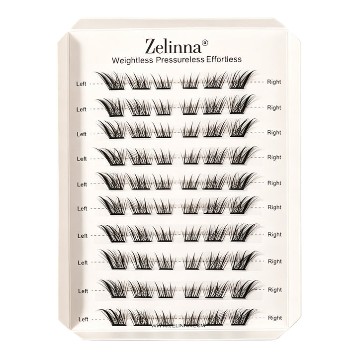 Zelinna Foxy Queen Glueless Lash Clusters | Wispy Fox Eye
