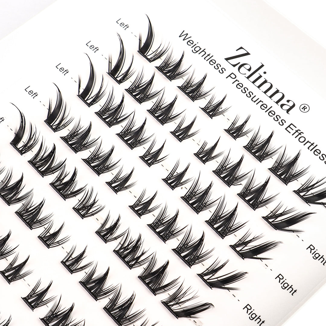 Zelinna Chic Fox Glueless Lash Clusters | Spiky Fox Eye