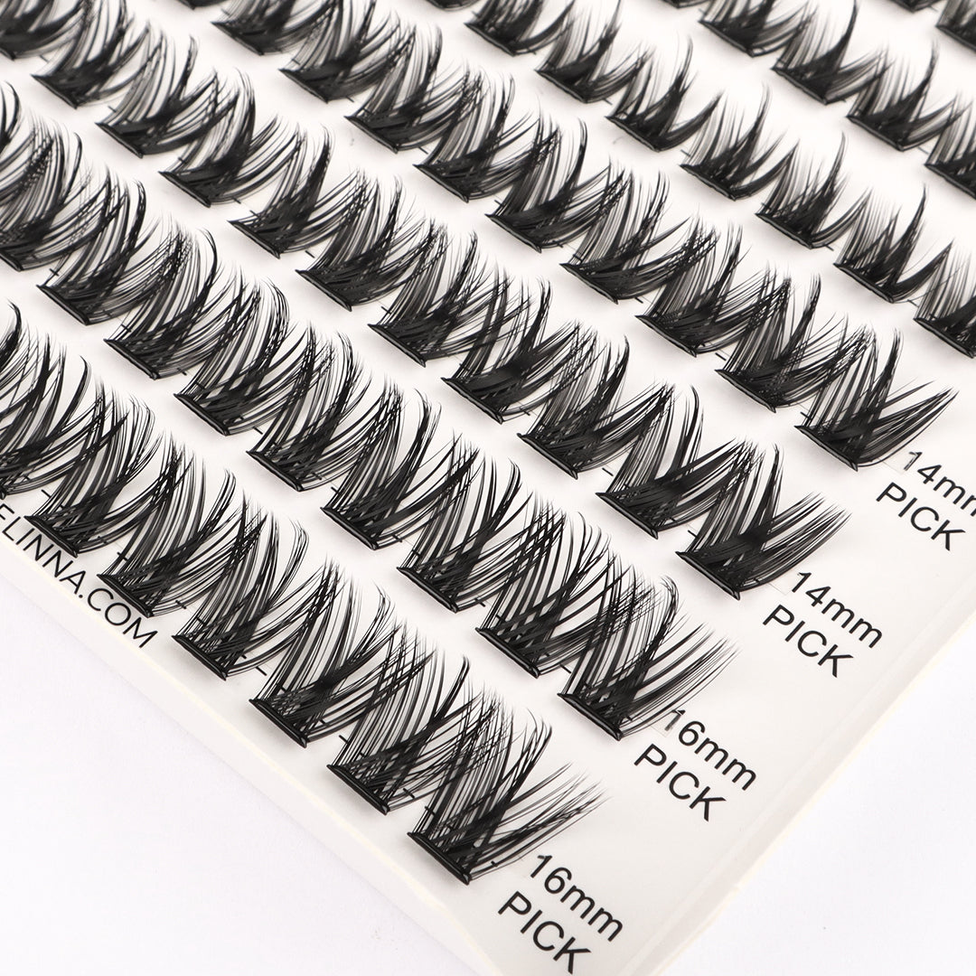 Zelinna Plush Aura Glueless Lash Clusters | Fluffy Volume