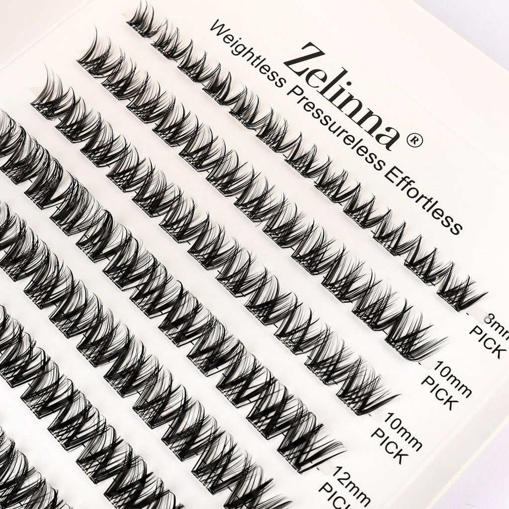 Zelinna Whispy Fairy Glueless Lash Clusters | Wispy Volume