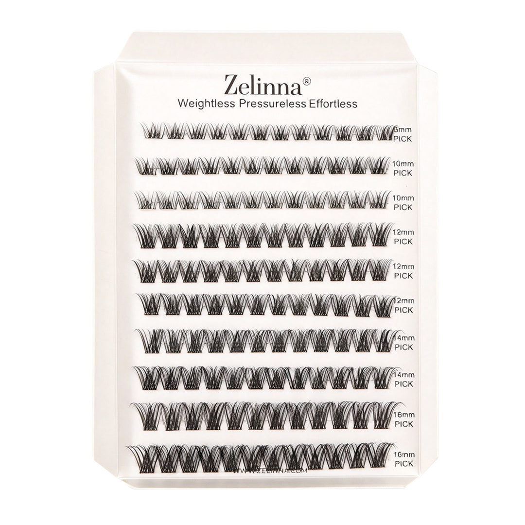 Zelinna Morning Dew Glueless Lash Clusters | Natural Lashes