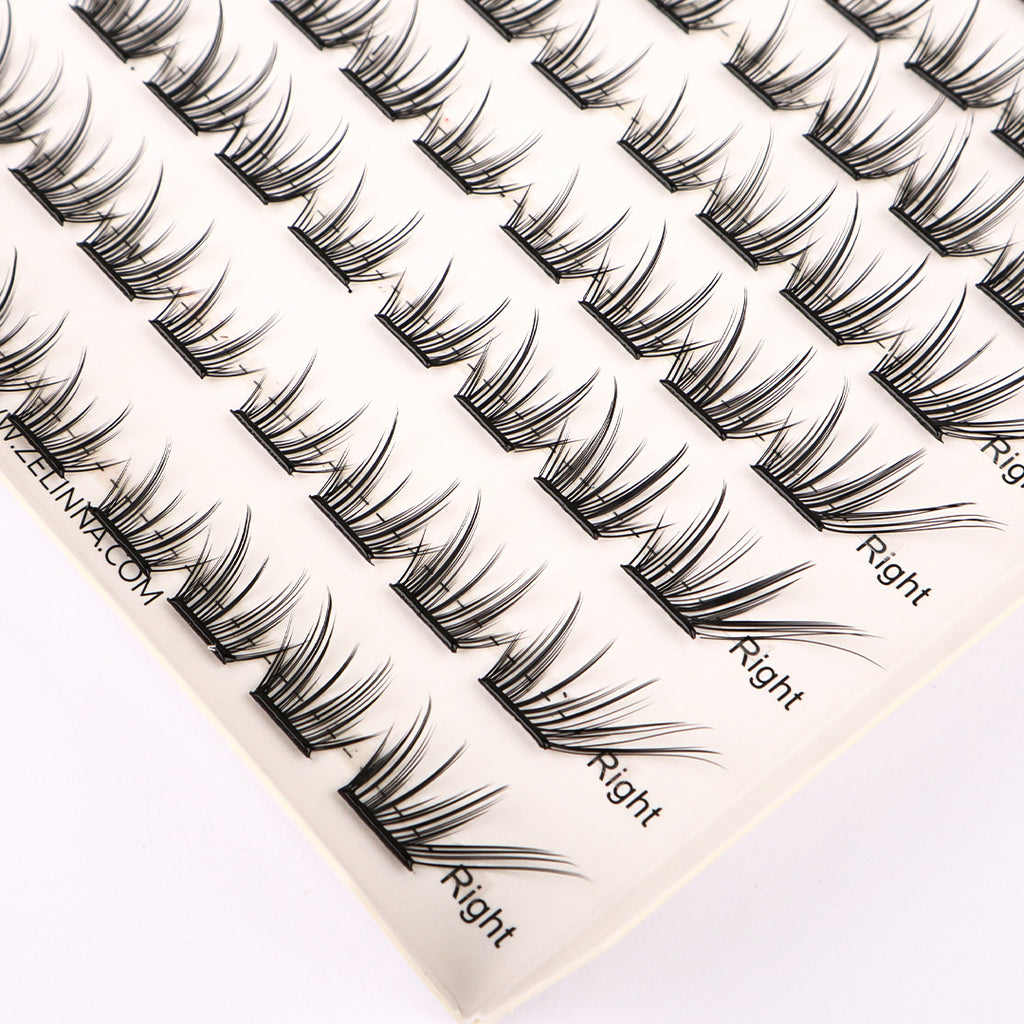 Zelinna Frost Fox Glueless Lash Clusters | Soft Wispy
