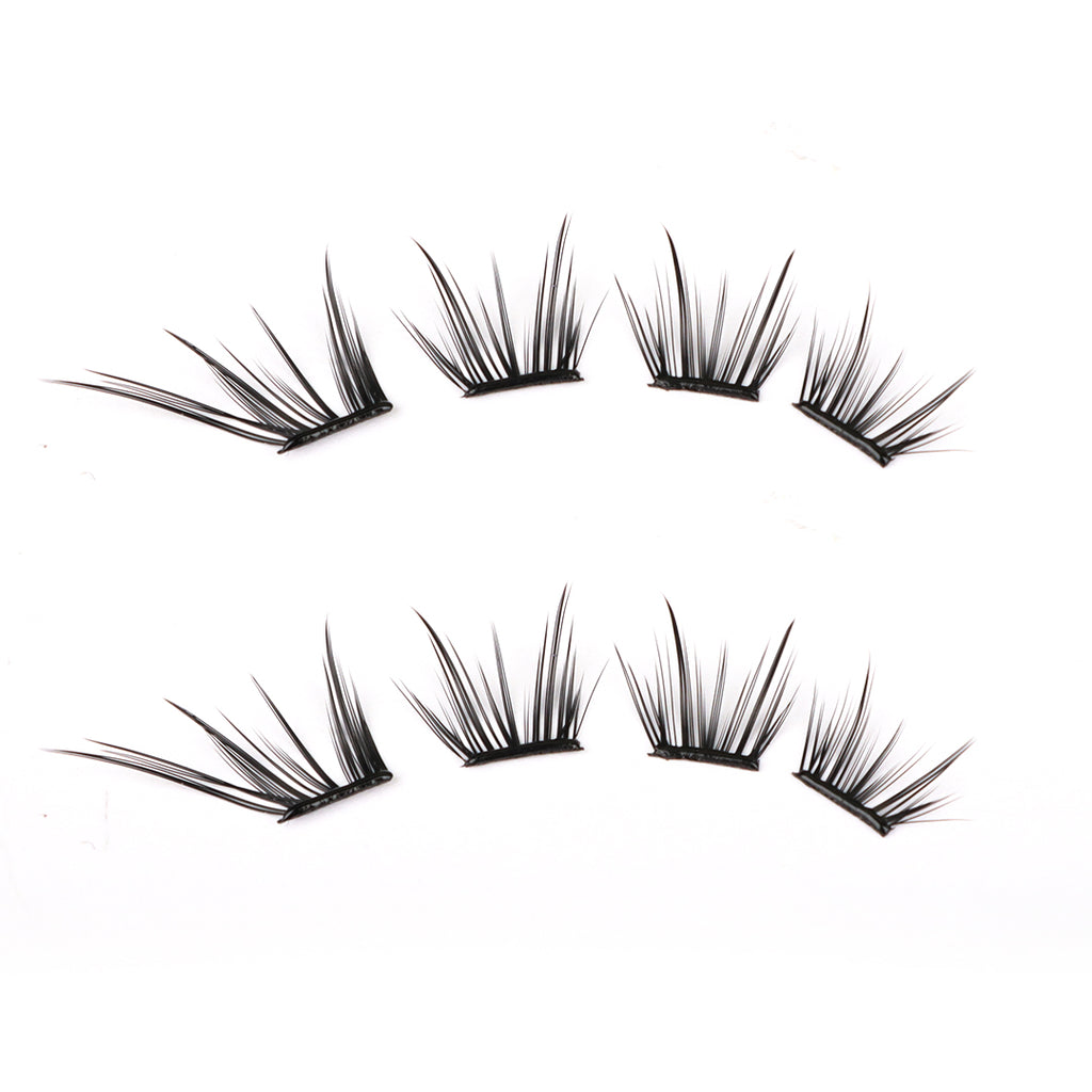 Zelinna Frost Fox Glueless Lash Clusters | Soft Wispy