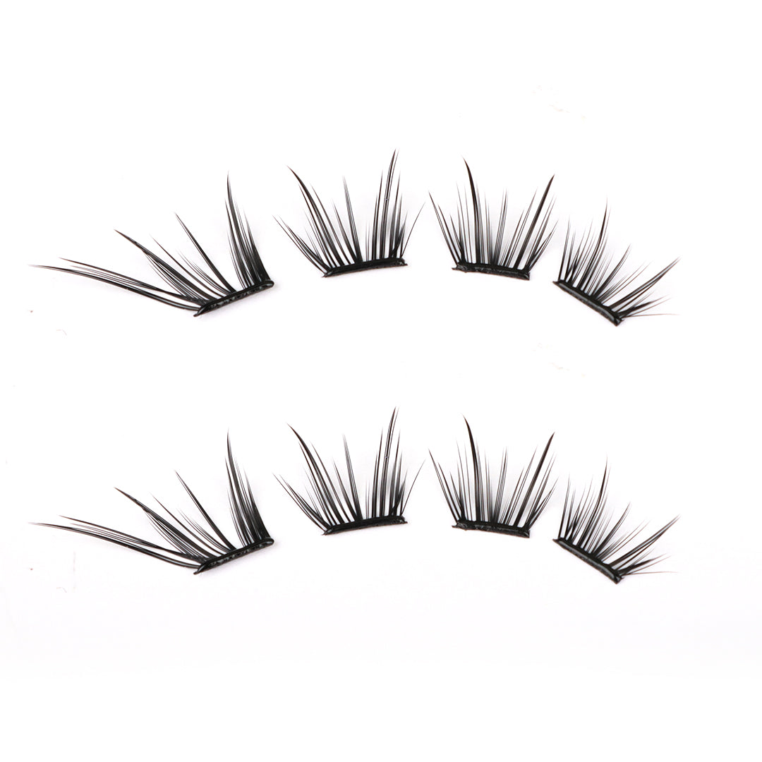 Zelinna Frost Fox Glueless Lash Clusters | Soft Wispy