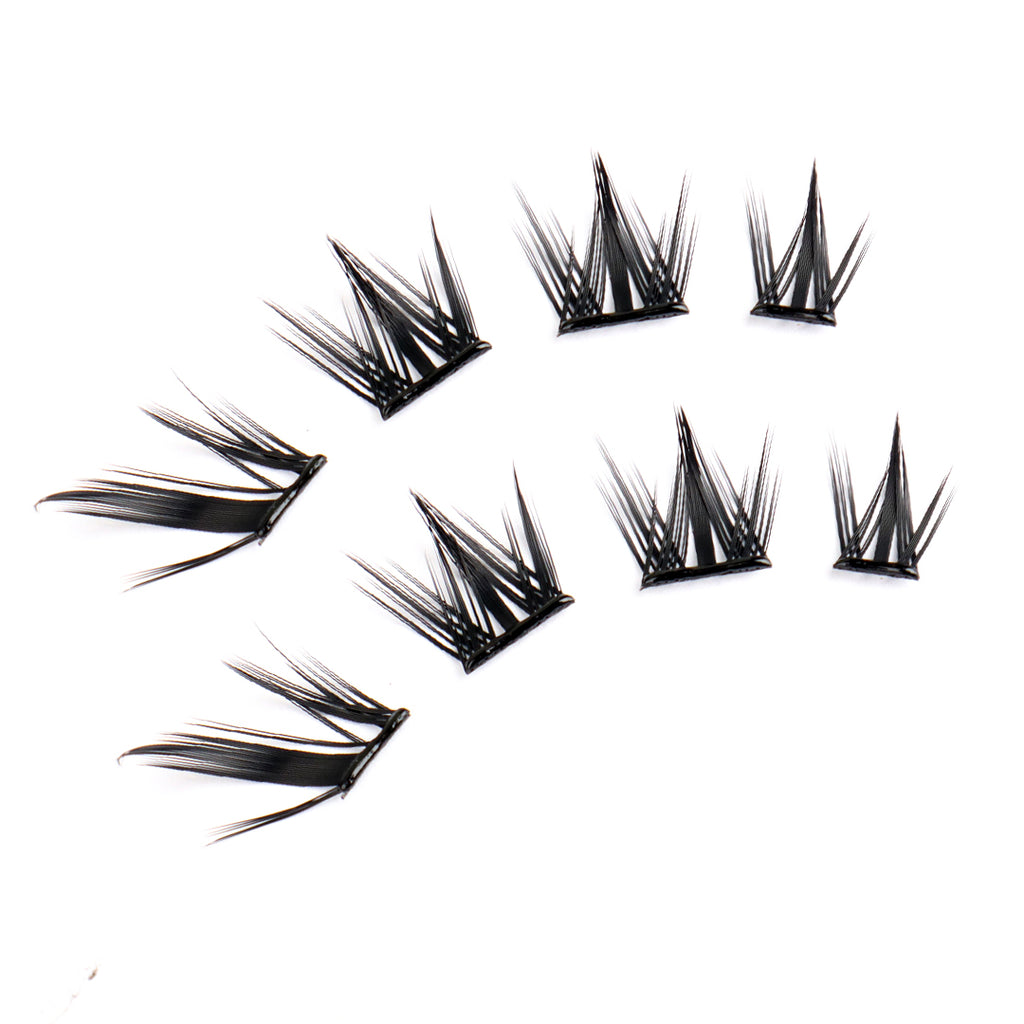 Zelinna Chic Fox Glueless Lash Clusters | Spiky Fox Eye