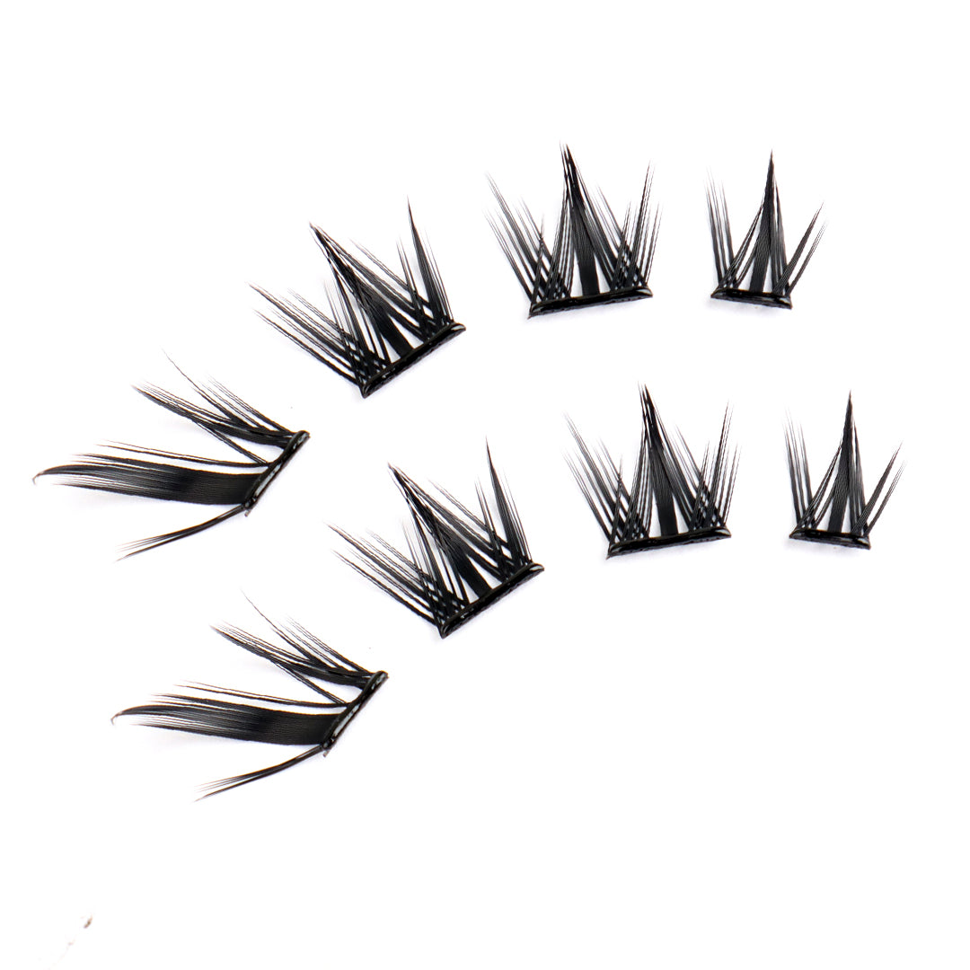 Zelinna Chic Fox Glueless Lash Clusters | Spiky Fox Eye