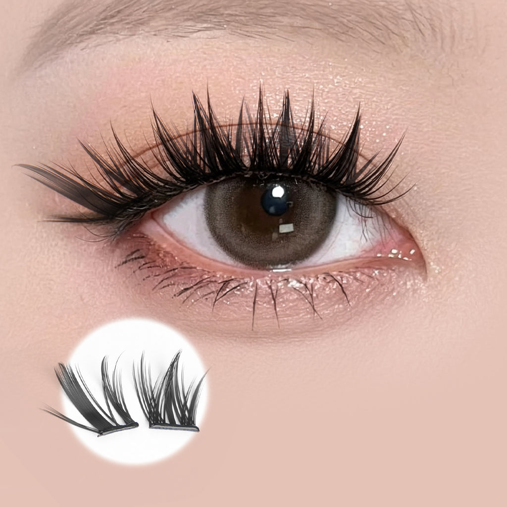 Zelinna Chic Fox Glueless Lash Clusters | Spiky Fox Eye