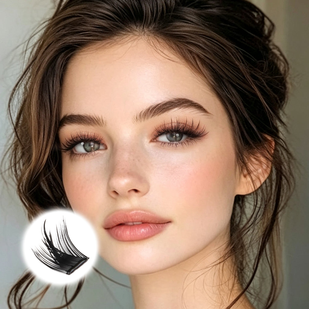 Zelinna Plush Aura Glueless Lash Clusters | Fluffy Volume