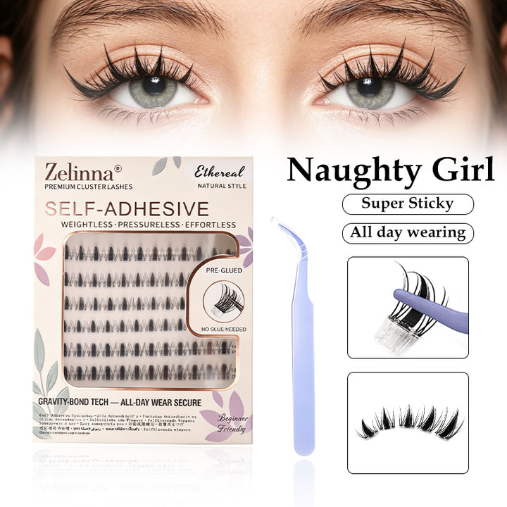 Zelinna Naughty Girl Glueless Lash Clusters | Spiky Wispy